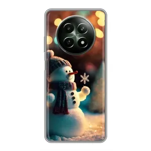 Чехлы на Новый Год RealMe 12 5G (Снеговик праздничный)
