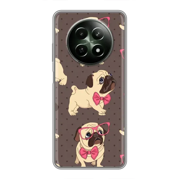 Чехол с рисунком «Собачки Мопсики» для Realme 12 5G Чехол с рисунком «Собачки Мопсики» для Realme 12 5G