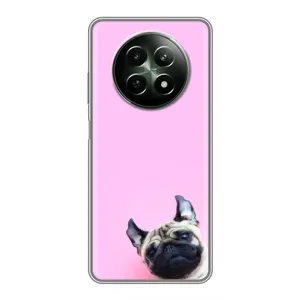 Бампер для RealMe 12 5G з картинкою "Песики" (Собака на рожевому)