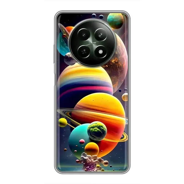 Чехол с рисунком «Солнечна система» для Realme 12 5G Чехол с рисунком «Солнечна система» для Realme 12 5G