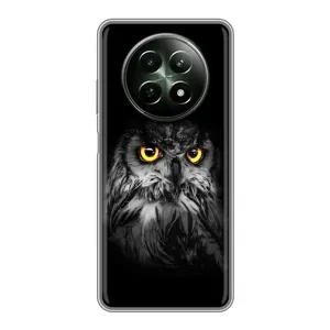 Чохли з принтом СОВИ для RealMe 12 5G (Сова на чорному)