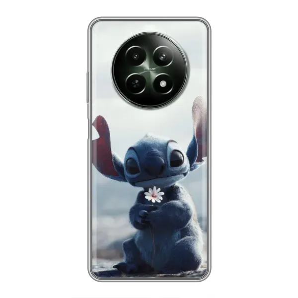 Чехол с рисунком «Стич с цветочком» для Realme 12 5G Чехол с рисунком «Стич с цветочком» для Realme 12 5G