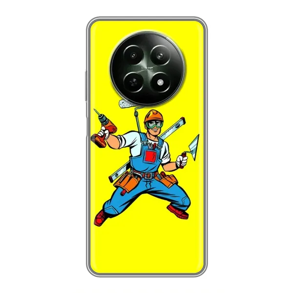 Чехол с рисунком «Строитель» для Realme 12 5G Чехол с рисунком «Строитель» для Realme 12 5G