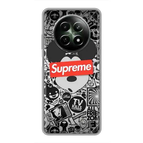 Чехол с рисунком «Supreme Маус» для Realme 12 5G Чехол с рисунком «Supreme Маус» для Realme 12 5G