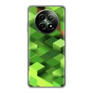 Чехлы для RealMe 12 5G (Персонажи Майн Крафт) (Текстура)