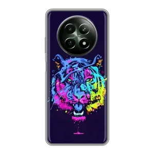 Силіконовий бампер з картинкою звірів для RealMe 12 5G (Тигр-Арт)