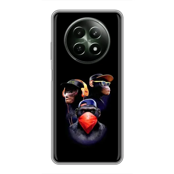 Чехол с рисунком «Три обезьяны» для Realme 12 5G Чехол с рисунком «Три обезьяны» для Realme 12 5G