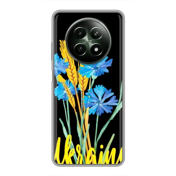 Чехол с рисунком «Ukraine в цветочках» для Realme 12 5G Чехол с рисунком «Ukraine в цветочках» для Realme 12 5G