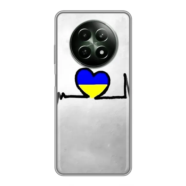 Чехол с рисунком «Украинская кардиограмма» для Realme 12 5G Чехол с рисунком «Украинская кардиограмма» для Realme 12 5G