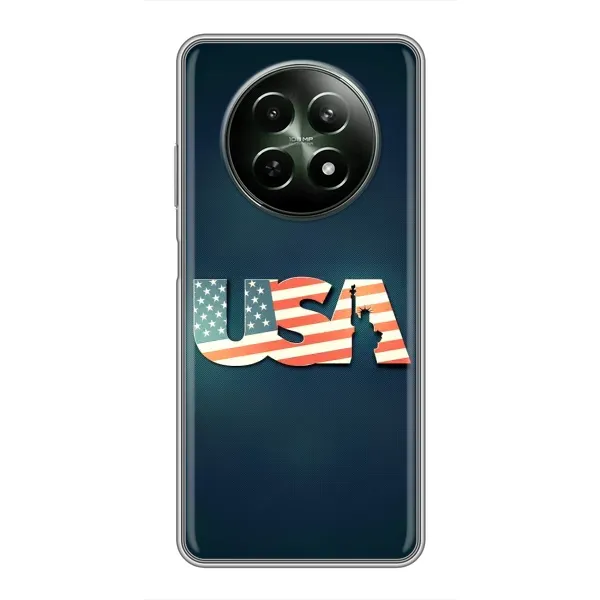 Чехол с рисунком «USA» для Realme 12 5G Чехол с рисунком «USA» для Realme 12 5G