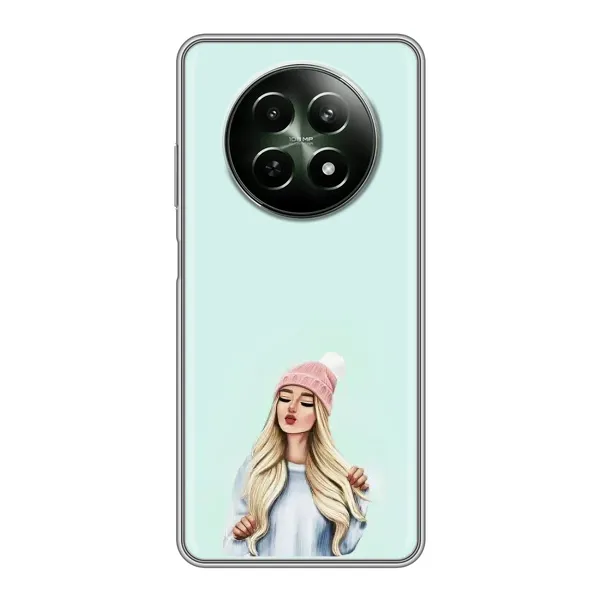 Чехол с рисунком «В шапке» для Realme 12 5G Чехол с рисунком «В шапке» для Realme 12 5G
