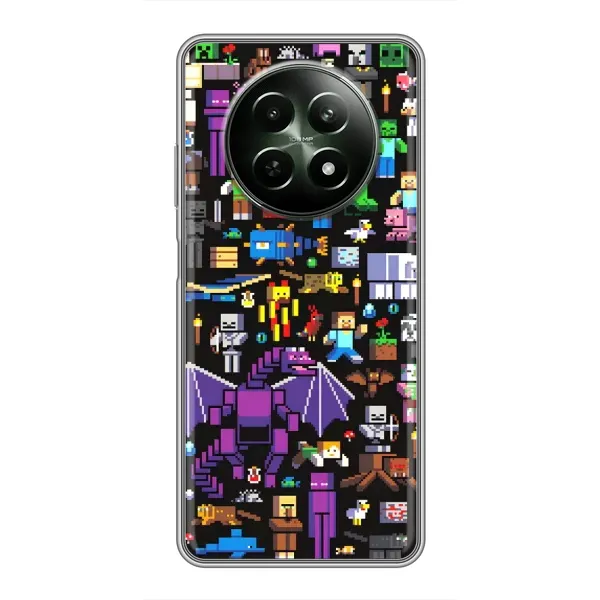 Чехол с рисунком «Все персонажи» для Realme 12 5G