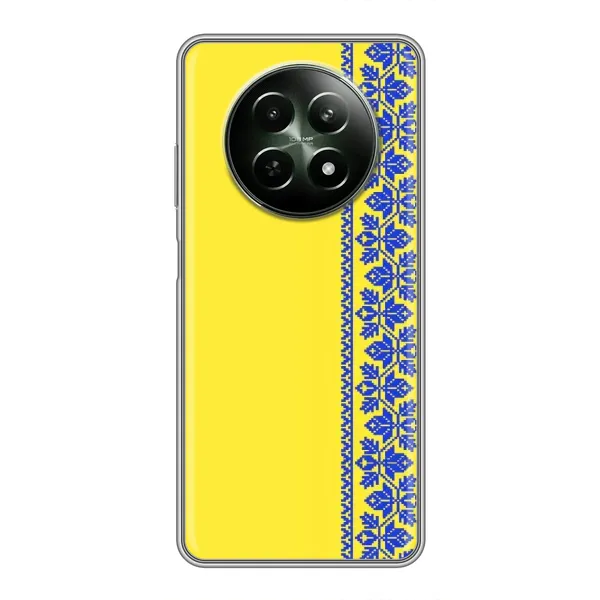Чехол с рисунком «Вышиванка на желтом» для Realme 12 5G Чехол с рисунком «Вышиванка на желтом» для Realme 12 5G