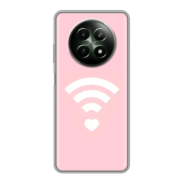 Чехол с рисунком «WiFi Love» для Realme 12 5G Чехол с рисунком «WiFi Love» для Realme 12 5G