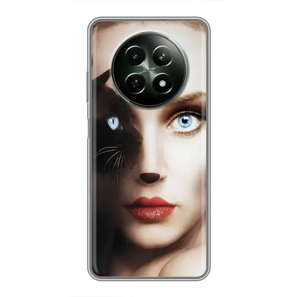 Чехол с рисунком «Женщина кошка» для Realme 12 5G Чехол с рисунком «Женщина кошка» для Realme 12 5G