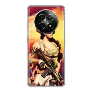 ЗСУ Чехлы (TPU) для RealMe 12 5G (Женщина солдат)