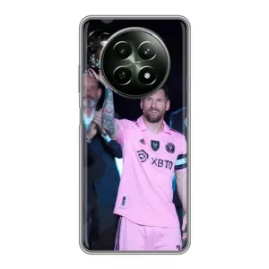 Чехлы Лео Месси в Майами на RealMe 12 5G (Золотой мяч Месси)