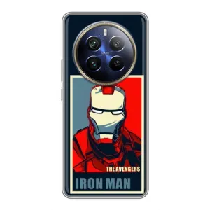 Чехол Супергерой Железный человек на Realme 12 Plus (Art Iron man)