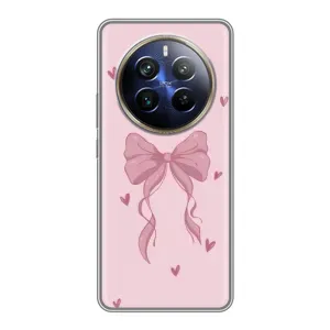 Чохол банти для Realme 12 Plus (Бант на рожевому)