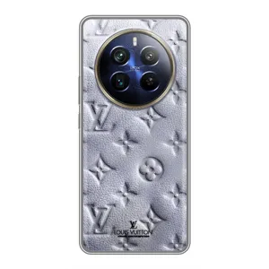 Текстурный Чехол Louis Vuitton для Реали 12 Плюс (Белый ЛВ)