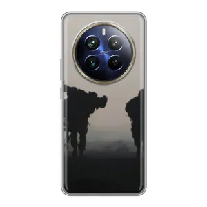 Чехлы на военную тематику для Realme 12 Plus (Бой солдат)