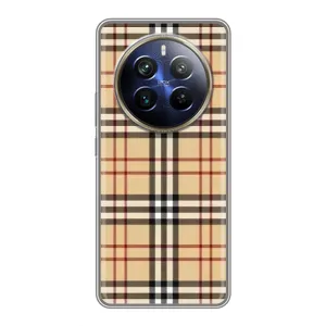 Чехол с рисунком «Burberry стиль» для Realme 12 Plus