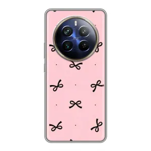Чохол банти для Realme 12 Plus (Чорні бантики)