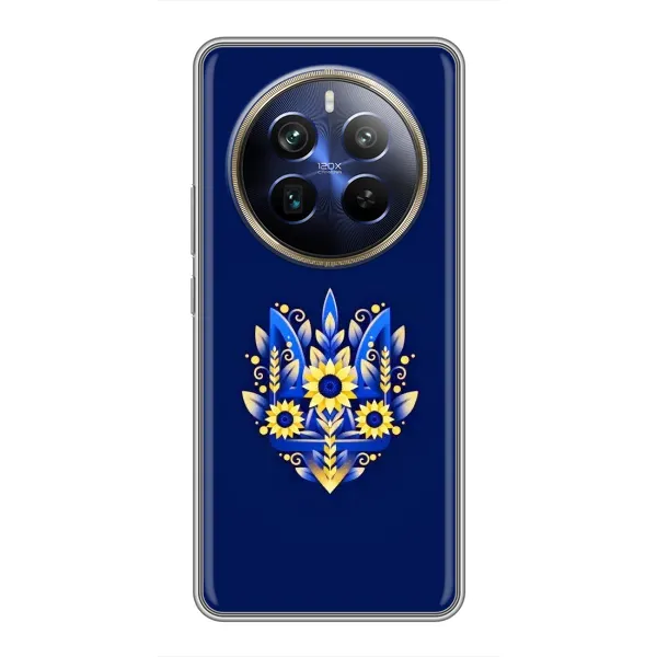 Чехол с рисунком «Цветущий Герб» для Realme 12 Plus