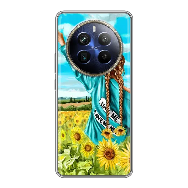 Чохол з малюнком «Дівчина на полі» для Realme 12 Plus Чохол з малюнком «Дівчина на полі» для Realme 12 Plus