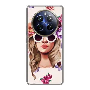 Чехол с рисунком «Девушка в очках» для Realme 12 Plus