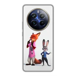 Силиконовый чехол с принтом Зоотрополіс для Realme 12 Plus (Джуди и Ник)