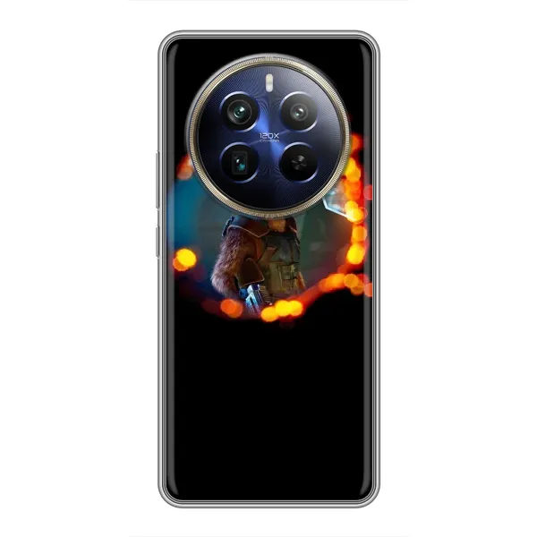 Чехол с рисунком «Енот Ракета» для Realme 12 Plus