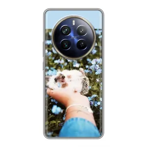 Чехлы с изображением разных животных для Realme 12 Plus (Ежик на руках)