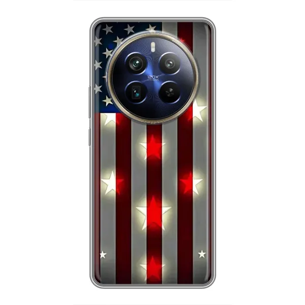 Чехол с рисунком «Флаг США 2» для Realme 12 Plus