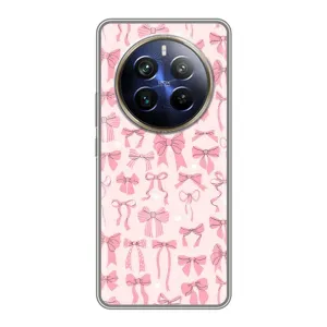 Чохол банти для Realme 12 Plus (Фон бантики)