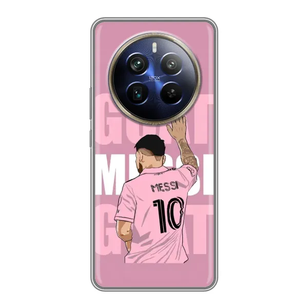 Чехол с рисунком «GOAT MESSI» для Realme 12 Plus
