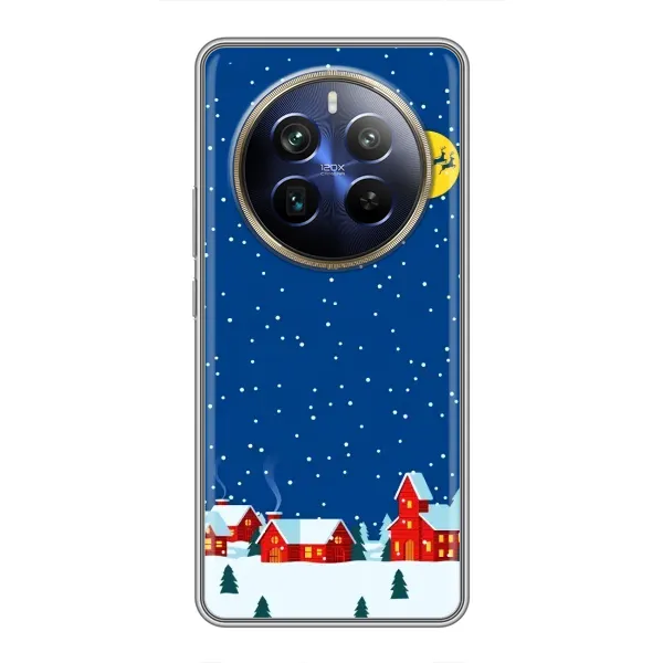 Чехол с рисунком «Город в снегу» для Realme 12 Plus Чехол с рисунком «Город в снегу» для Realme 12 Plus