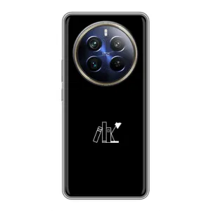 Чохол з картинками на чорному фоні для Realme 12 Plus (Книжки)