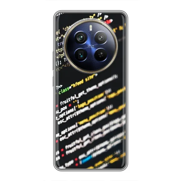 Чехол с рисунком «Код» для Realme 12 Plus Чехол с рисунком «Код» для Realme 12 Plus