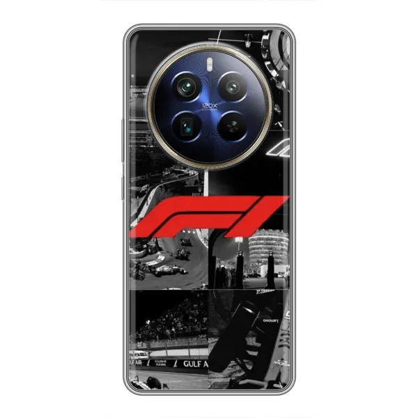Чехол с рисунком «Коллаж Формула 1» для Realme 12 Plus Чехол с рисунком «Коллаж Формула 1» для Realme 12 Plus