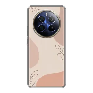 Чохол квітковий дизайн для Realme 12 Plus (Кориневий фон)