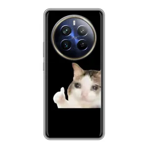 Бампер з принтом Меми для Realme 12 Plus (Кіт у сльозах)