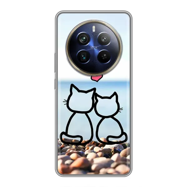 Чехол с рисунком «Котейки» для Realme 12 Plus Чехол с рисунком «Котейки» для Realme 12 Plus