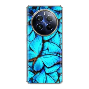 Силиконовый бампер с картинкой животных для Realme 12 Plus (Крылья бабочек)