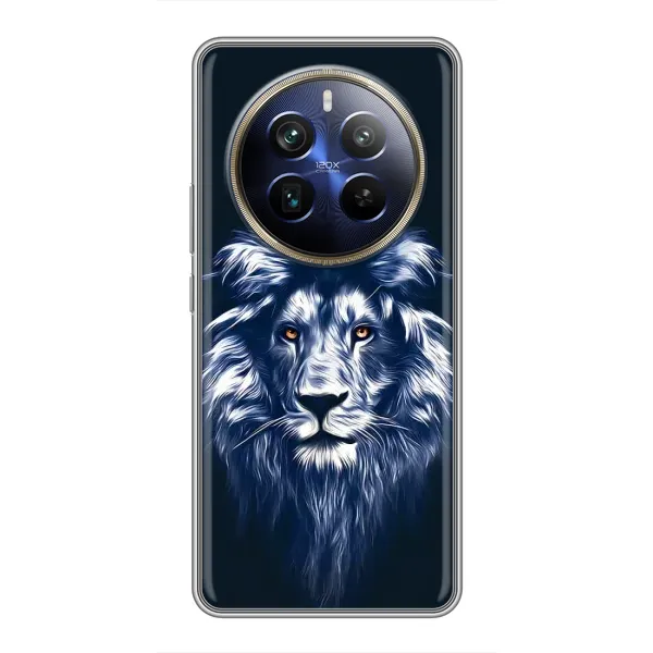 Чехол с рисунком «Лев - синий» для Realme 12 Plus Чехол с рисунком «Лев - синий» для Realme 12 Plus