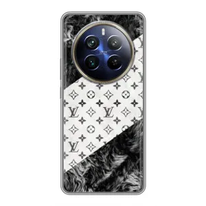 Чехол Стиль Louis Vuitton на Realme 12 Plus (LV на белом)