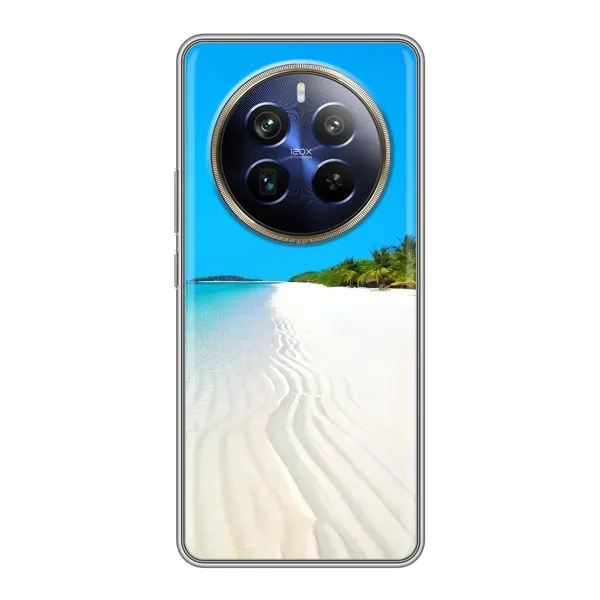 Чехол с рисунком «Море песок» для Realme 12 Plus