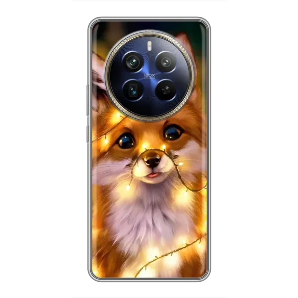 Чехол с рисунком «Новогодний лисенок» для Realme 12 Plus Чехол с рисунком «Новогодний лисенок» для Realme 12 Plus