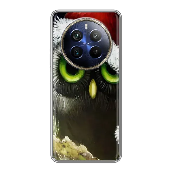 Чехол с рисунком «Новогодняя Сова» для Realme 12 Plus Чехол с рисунком «Новогодняя Сова» для Realme 12 Plus