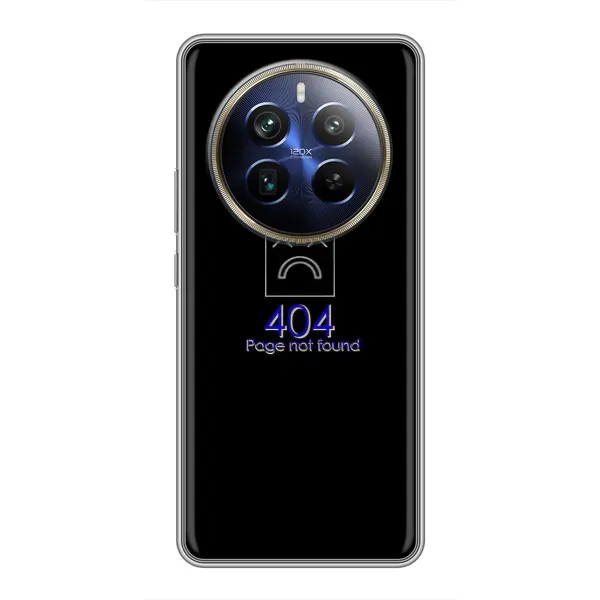 Чехол с рисунком «Ошибка 404» для Realme 12 Plus Чехол с рисунком «Ошибка 404» для Realme 12 Plus